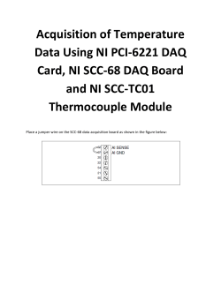Acquisition of Temperature Data Using NI PCI