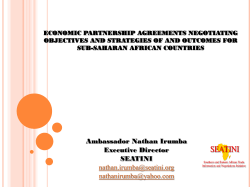 EPA Negotiation: The Case of Ethiopia