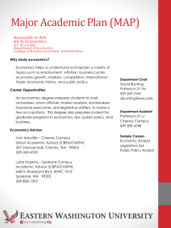 BA in Economics - EWU Access Home