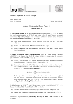 Differentialgeometrie und Topologie
