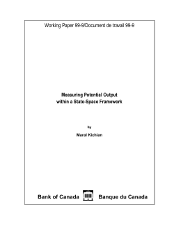 Measuring Potential Output within a State-Space