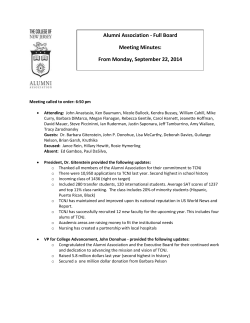 Alumni Association - Full Board Meeting Minutes