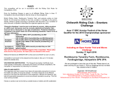 rules - Chilworth Riding Club