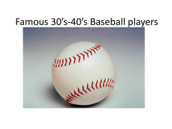 Famous 30*s-40*s Baseball players - George