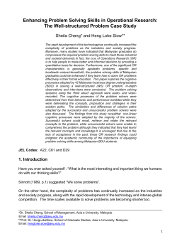in Solving the WS- OR Problem - Asia e University Repository