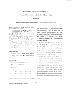 Independent Unbiased Coin Flips From A Correlated Biased Source