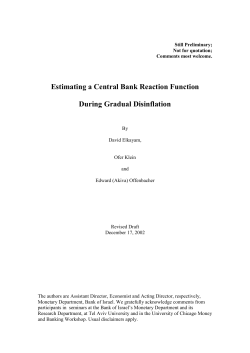 Estimating a Central Bank Reaction Function During Gradual