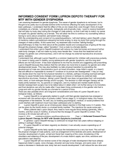 Lupron Depot Consent Form MTF