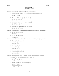 Precalculus H/GT