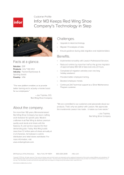 Red Wing Shoe Company delivers a perfect fit with Infor M3