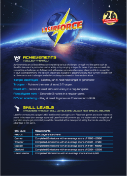 Skill level Requirements Recruit New players start here