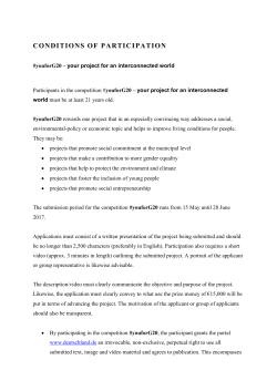 CONDITIONS OF PARTICIPATION