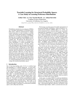 Tractable Learning for Structured Probability Spaces: A