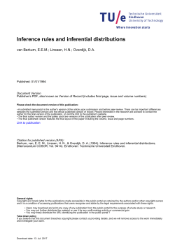 Inference rules and inferential distributions