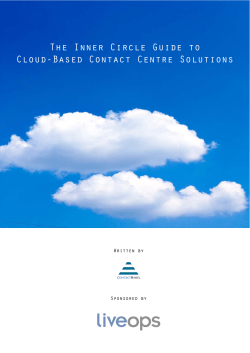 The Inner Circle Guide to Cloud-Based Contact Centre
