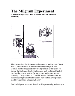 The Milgram Experiment