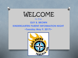 K Orientation Power Point May 2017