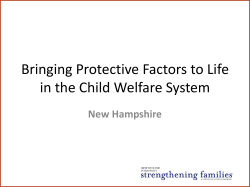 Advancing Child Well-Being by Strengthening Families