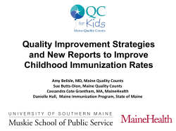 Quality Improvement Strategies and New Reports to Improve