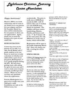 Brochure - Lighthouse Christian Learning Center