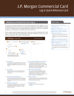 Commercial Card Login Quick Reference Card