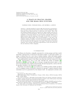 A TRACE ON FRACTAL GRAPHS AND THE