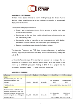 Delegated by the Arts Council of Northern Ireland to distribute