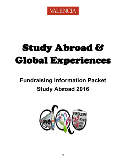 SAGE Fundraising Information Packet 2016