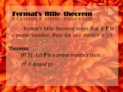 Fermat`s little theorem Corollary