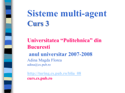 Comunicare in SMA - Artificial Intelligence