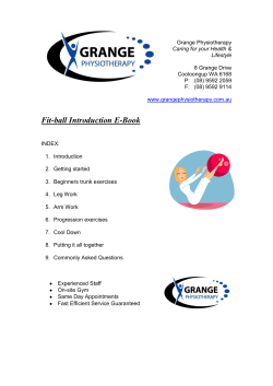 Fit-ball Instruction Book