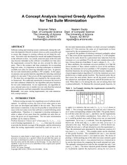 A Concept Analysis Inspired Greedy Algorithm for Test