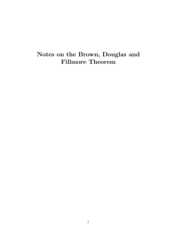 Notes on the Brown, Douglas and Fillmore Theorem