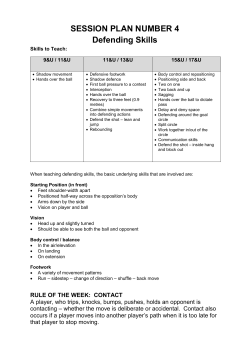 Session 4 - Defending Skills
