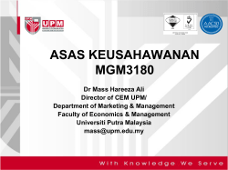 ASAS KEUSAHAWANAN MGM3180