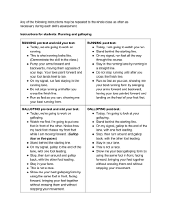 Assessment Locomotor Skills in Kindergarten PE