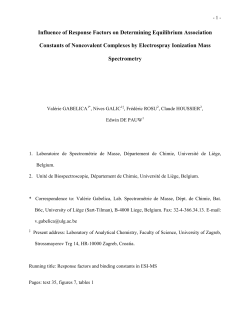 Influence of Response Factors on Determining Equilibrium