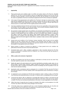 1. Applicability 1.1. These general terms and conditions