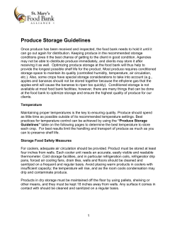 Produce Handling Handout Materials
