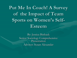 Put Me In Coach! A Survey of the Impact of Team Sports on