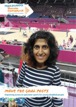 Move the goal posts - Muscular Dystrophy UK