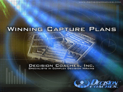 Capture Plan Process Overview