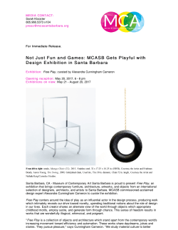 MCASB Gets Playful with Design Exhibition in Santa Barbara