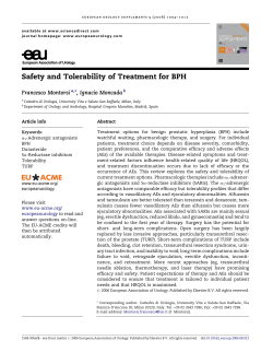 Safety and Tolerability of Treatment for BPH - EU-ACME
