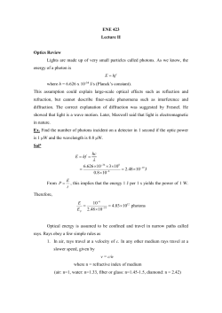 ENE 423 - web page for staff