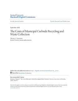 The Costs of Municipal Curbside Recycling and Waste Collection