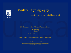 Final Presentation Slides of Honours Minor Thesis