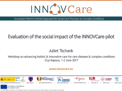 Evaluation of the social impact of the INNOVCare pilot