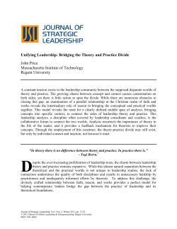 Unifying Leadership: Bridging the Theory and