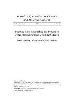 Stopping-Time Resampling and Population Genetic Inference under